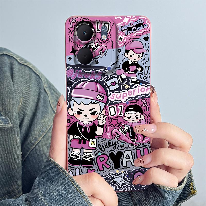 

For OPPO A5X 4G 5G Phone Case Cute Astronaut Back Cover For OPPO A 5X Funda Soft Liquid Silicone Camera Protection Bumper Coque OPPO A5X