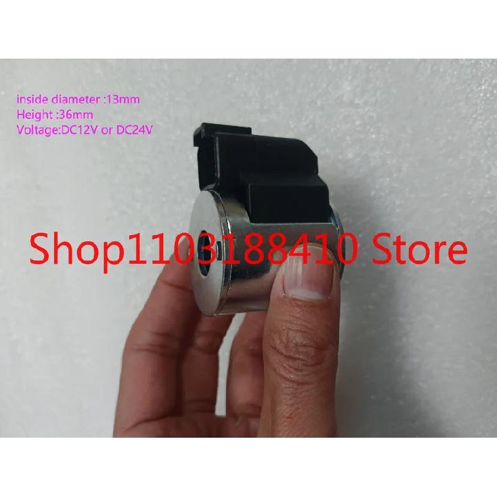 Vysoce kvalitní hydraulická solenoidová cívka 12V 24V 4304012 4304024 4303624 4303612 Vnitřní průměr 13 mm Výška 36 mm
