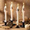 Halloween Ghost Long Pole Candle Gothic Ghost Candles Table Decorations Entryway Mantel Party Atmosphere Arrangement Candles