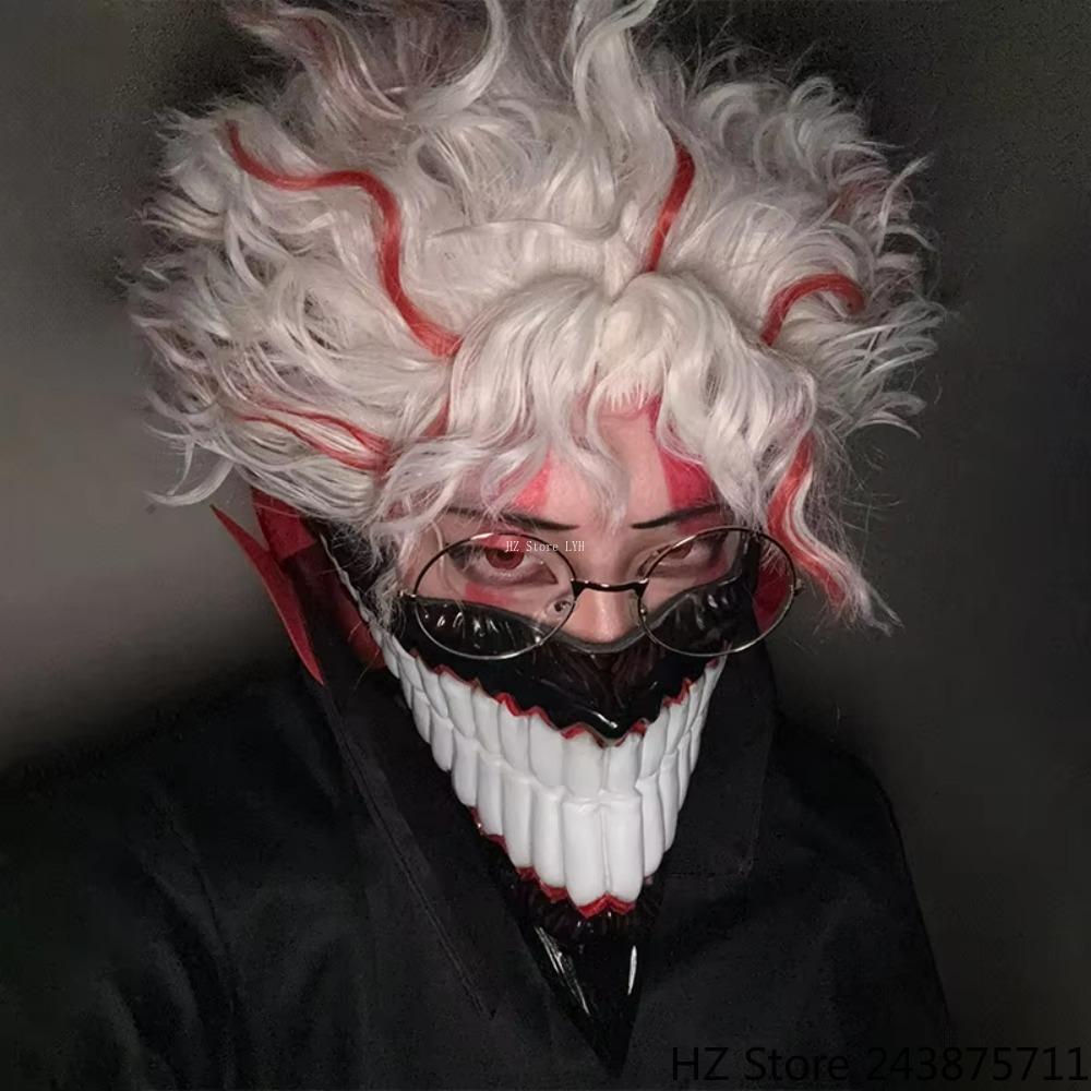 Maschera Cosplay Takakura Ken DAN DA DAN Okarun Ken Takakura Maschera Facciale Gioco di Ruolo Halloween per Adulti Maschere di Maschera Spaventose Donne