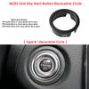 Car Engine Start Stop Button Frame Circle For Mercedes Benz W205 W253 W447 W156 W222 W176 W117 Auto Dashboard Trim Ring Bezel