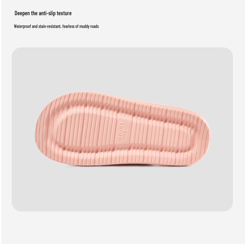 Puxi Unisex Waterproof EVA Cotton Slippers - Solid Color, Warm Indoor Winter Style