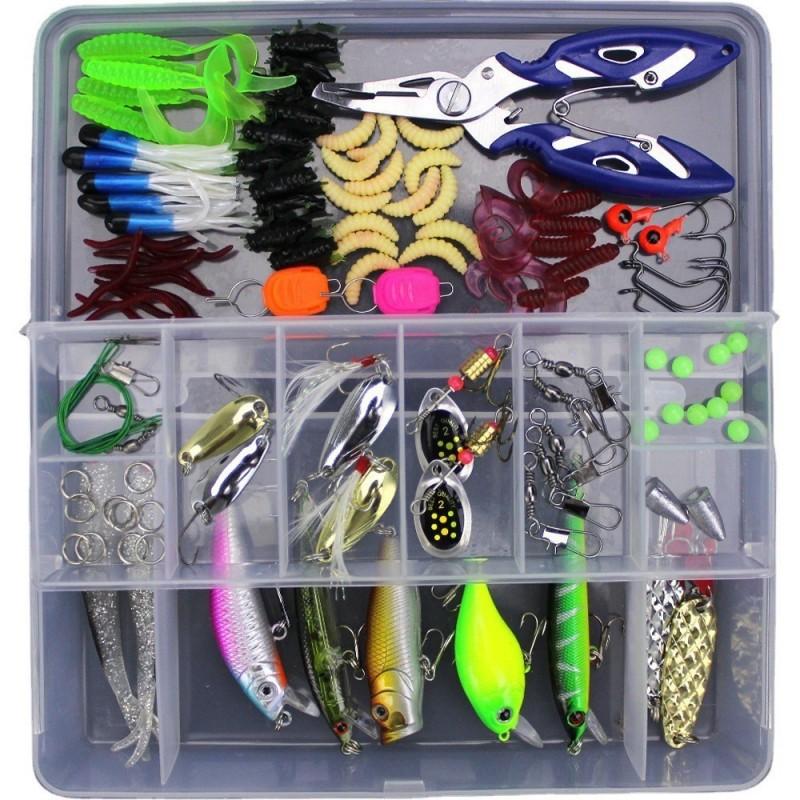 Wehe Beginner Fishing Lure Kit Full Water Column Soft Plastic Baits Set Freshwater Saltwater Bass Pike