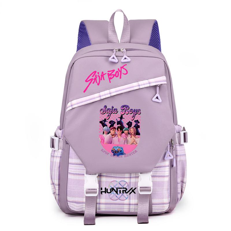 Sac à dos étudiant K-Pop Anime Dessin animé Imprimé Campus Haute Valeur Léger Décontracté