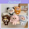 Cute Babythree Elephant Fox Panda Rabbit Animal Costume Cartoon Plush Backpack For Casual Travel And Play