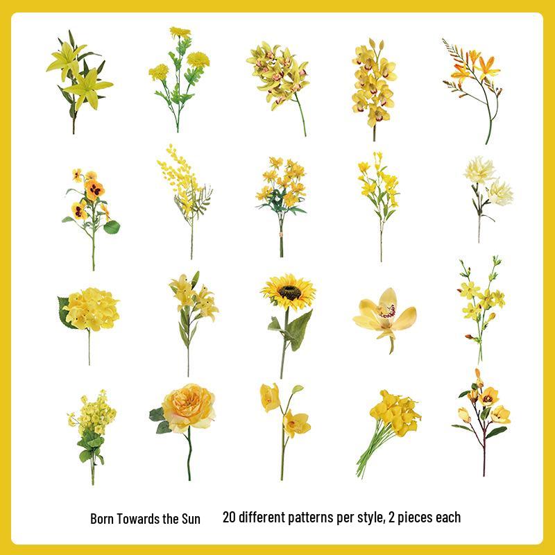 PVC Flower & Plant Stickers for DIY Crafts, Journals, Collages & Kids' Gifts