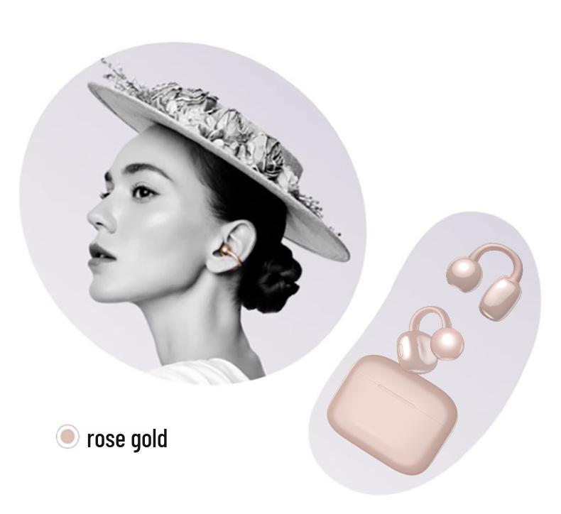AI Bluetooth Ear-Clip Headset with In-Ear Translation and Bone Conduction