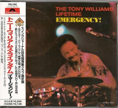 CD TONY WILLIAMS LIFETIME  Emergency POCJ1983 Polydor 1991 Japan ObiJazz Used