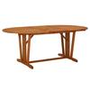 VidaXL Garden Table Table with Parasol Hole Terrace Dining Table Outdoor Patio Furniture 200x100x75 Cm 316072