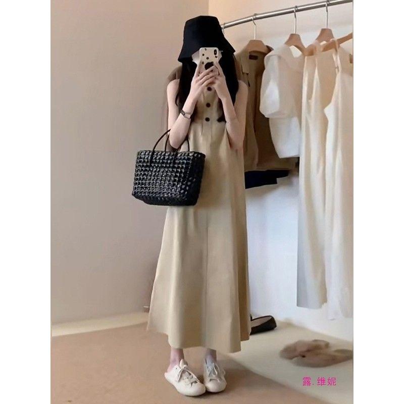 Sleeveless Casual Loose Dress Summer New Women's Clothing Temperament Thin Fishing Dating Dress Seaside Vacation
