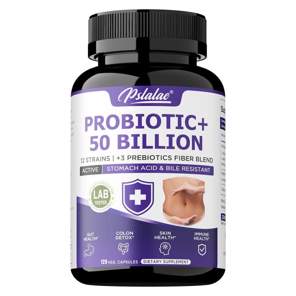 Capsule probiotiche con estratti di enzimi digestivi; supporta la digestione; adatto per uomini e donne.