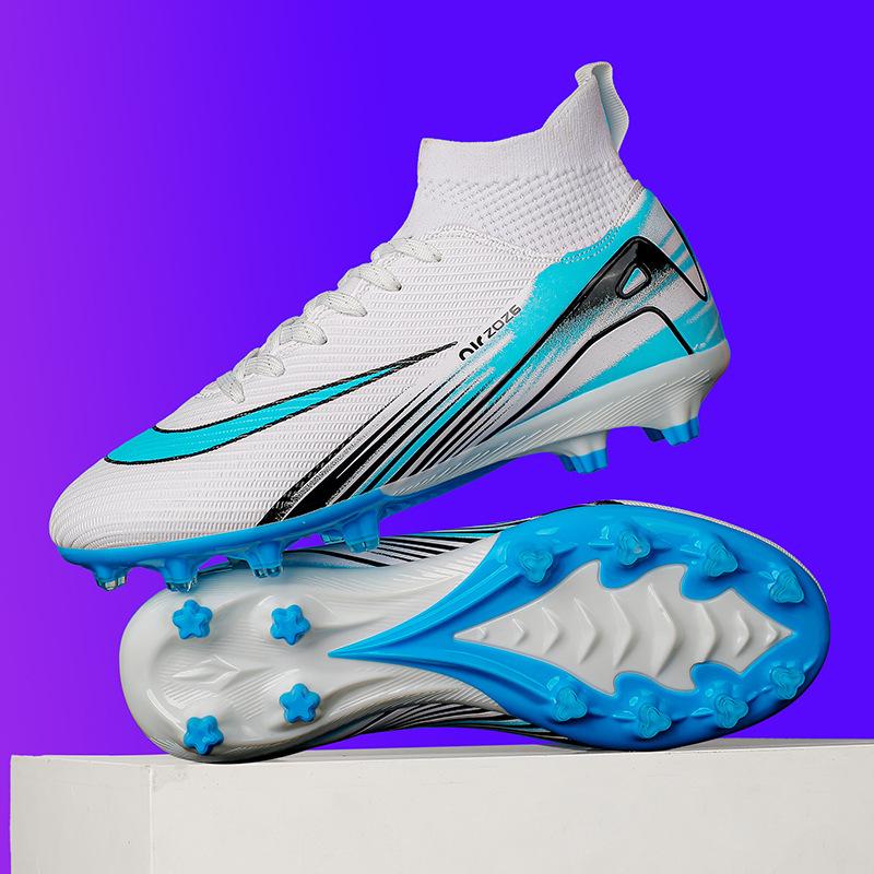 High-top Football Shoes Tf Broken Nails Artificial Turf AG Nails Youth Students Men and Women Training Sports Shoes