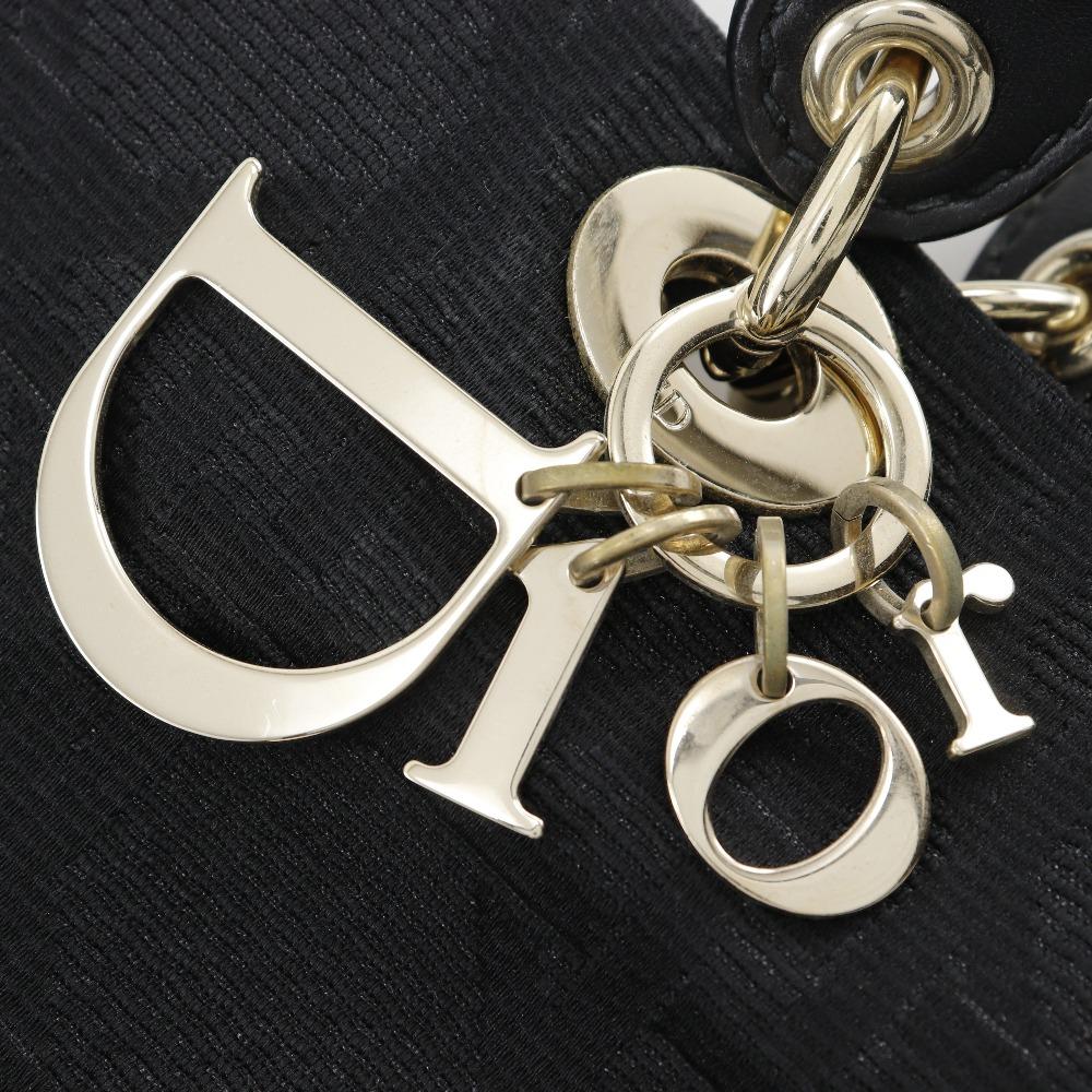 Dior Canage Tote Bag JCA449449 black Nylon canvas Women Used