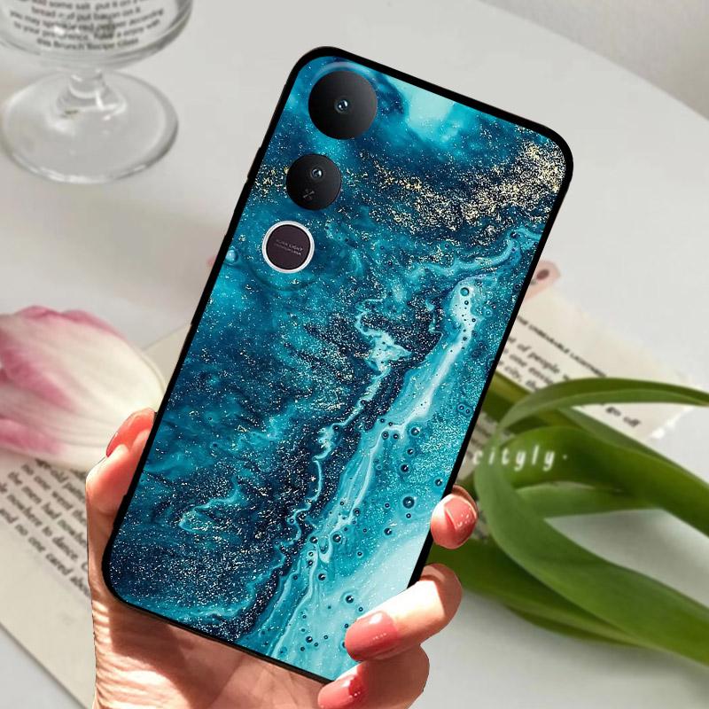 Für Vivo V50 Lite Hülle V2441 Weiches TPU Stoßfestes Silikon Bumper Für Vivo V50 Lite 5G Schutzhülle Schale Coque Fundas