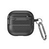 Applicable AirPods 1 Apple Bluetooth Headset Cover Carbon Fiber Pattern AirPodspro1 Transparent Soft Rubber Case 1011