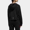 Adidas Casual Hooded Long Sleeve Pullover Sweatshirt Women Tops Black DZ7599