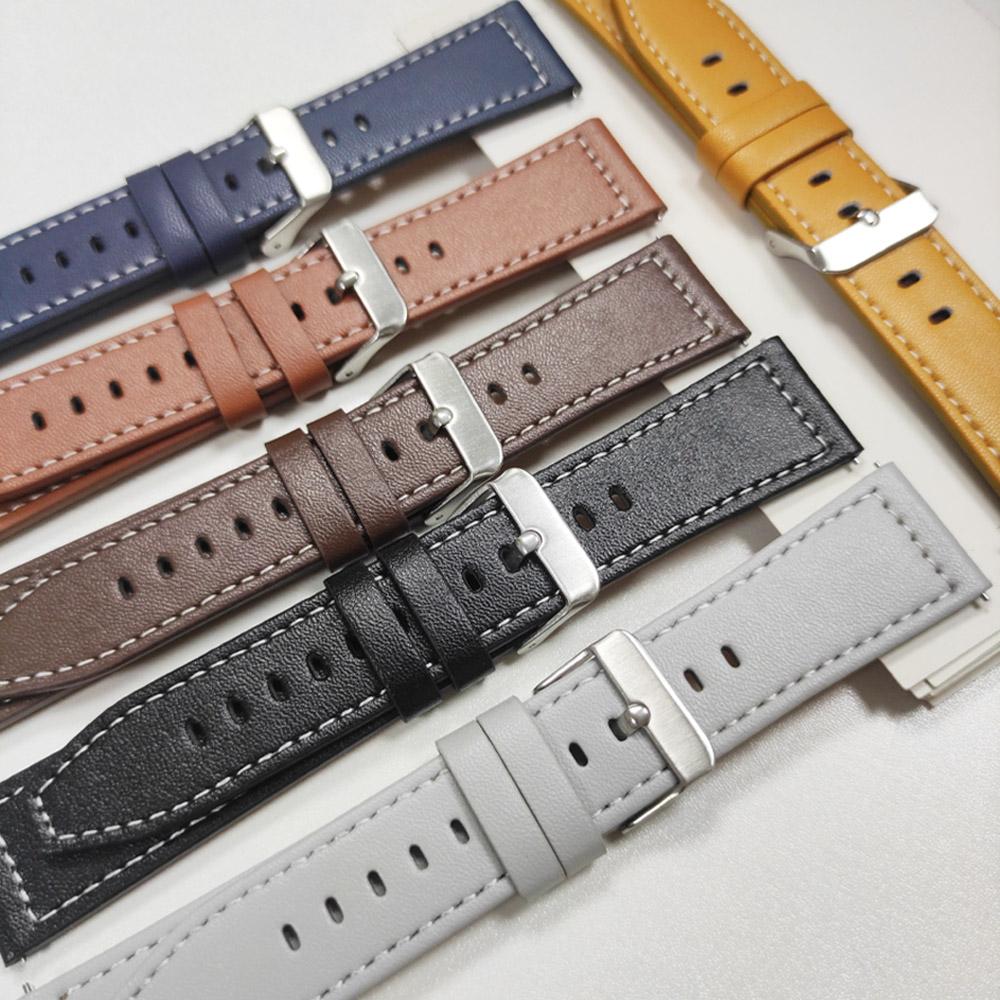 20mm 22mm Leather Strap For Fossil GEN 6 5 5E 44mm/GEN5 LTE 45mm Carlyle Watch Band Replacement Bracelets Gen 6 Wellness Edition