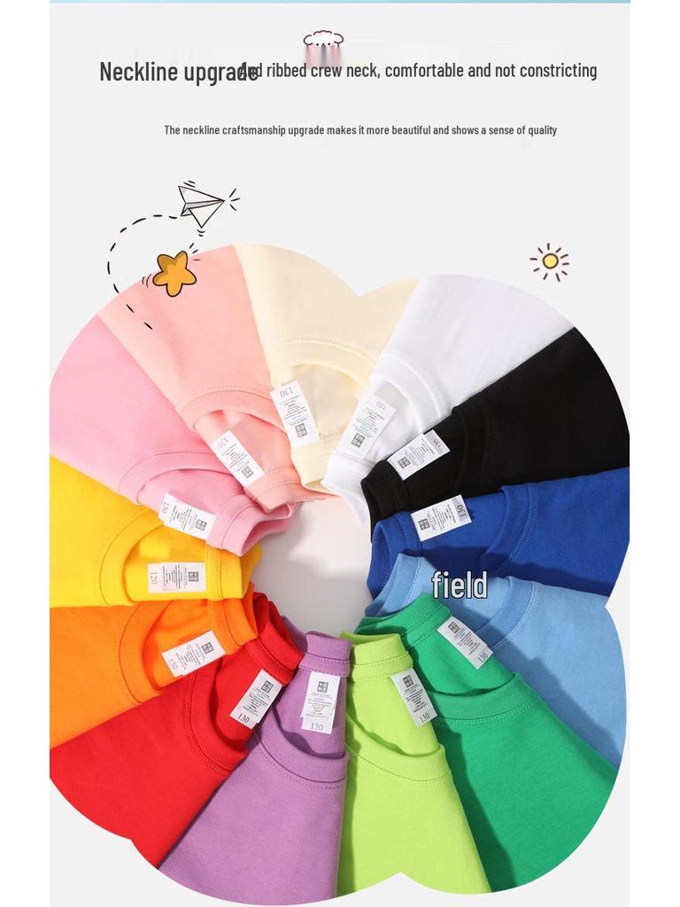 67 Six Seven Camiseta Infantil Estampada de Cuello Redondo Manga Corta - Algodón 100% de Alta Calidad 230g