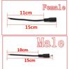5pcs 5.5x2.1 Plug DC male or Female Cable Wire Connector For 3528 5050 LED Strip Light