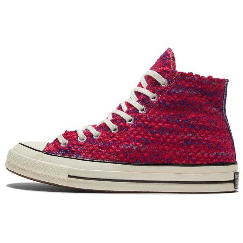 

Converse 1970s Chuck Taylor All Star Round Toe Lace-up Durable Breathable Lightweight High Top Espadrilles Unisex Red Blue 39.5