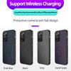 Carbon Fiber Texture Magnetic Wireless Charging Case For Samsung Galaxy M14 M33 M54 M56 Note 20 Ultra Anti-Drop Silicone Cover