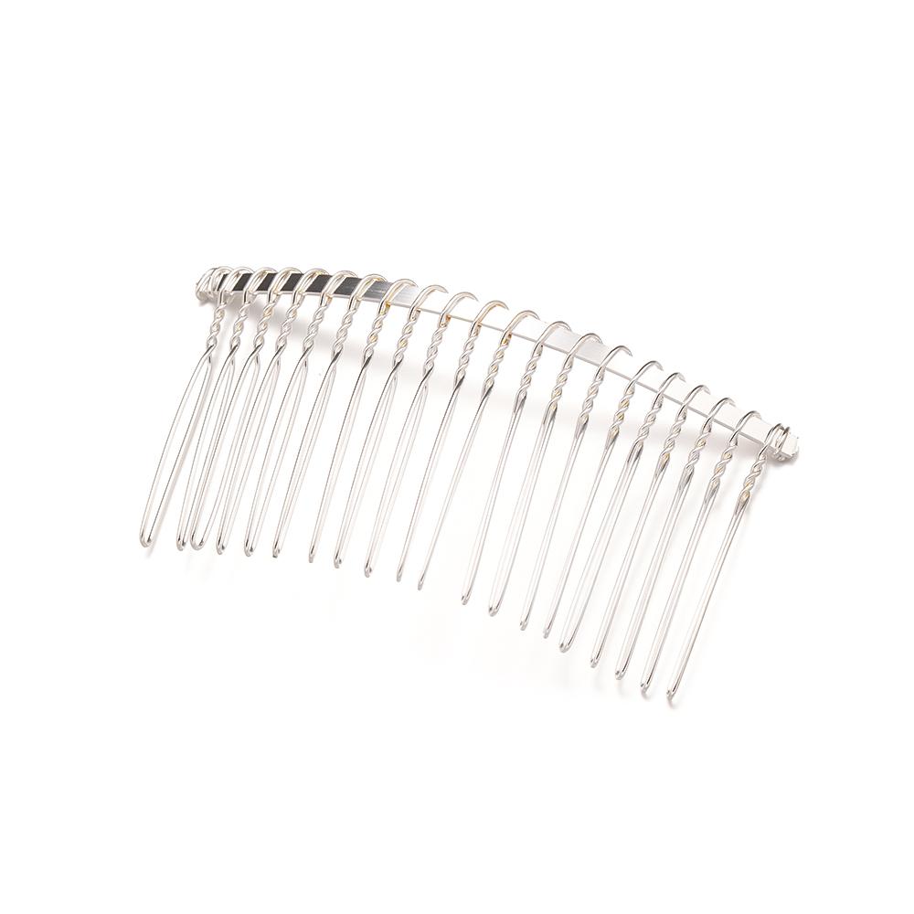 10pcs/Lot 10/12/15/20 Teeth Metal Wire Hair Comb Base For DIY Handmade Hair Clip Accessories Wedding Jewelry Making Decorative