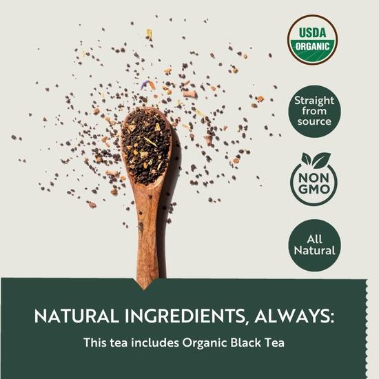 LUXMI Estates Garo Hills Organic Earl Grey Black Tea Tin Pack | Usda Organic - Earl Grey Tea | 100% Natural Bergamot Extracts | 50 Cups