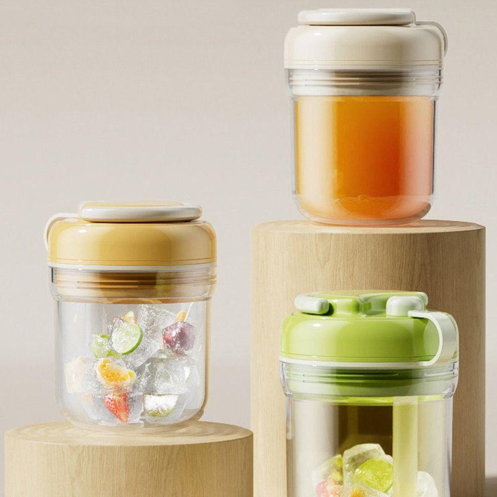380ml Ice Cube Water Bottle 3 in 1 Ice Cube Molds Multi-Function Ice Mould Tray  Travel