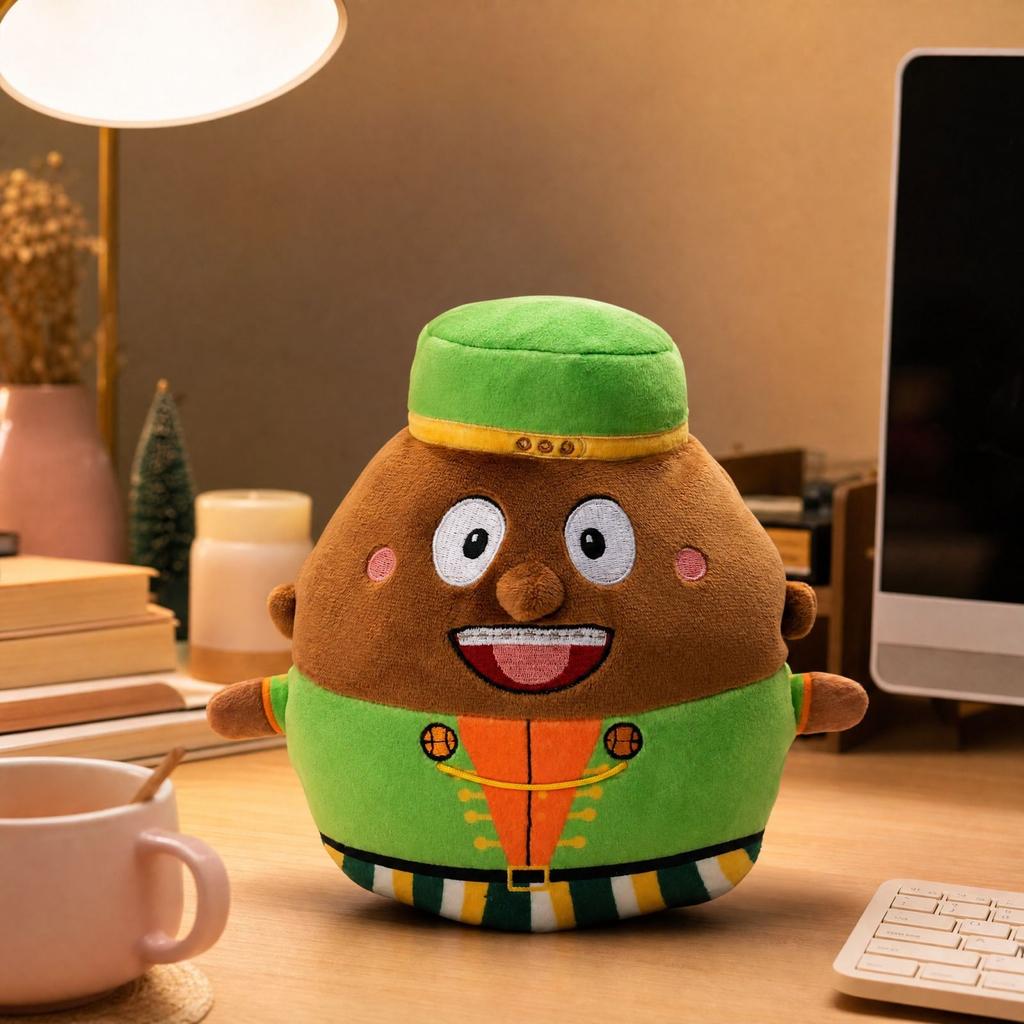Flipping Walnut Wood Figurine Toy - Interactive Wooden Doll for Kids and Collectors