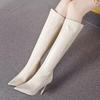 Stivali da Donna Neri Punta Lunga Tacco Molto Alto Scarpe per Donna Calzature Invernali Stivale al Ginocchio Tendenza 2026