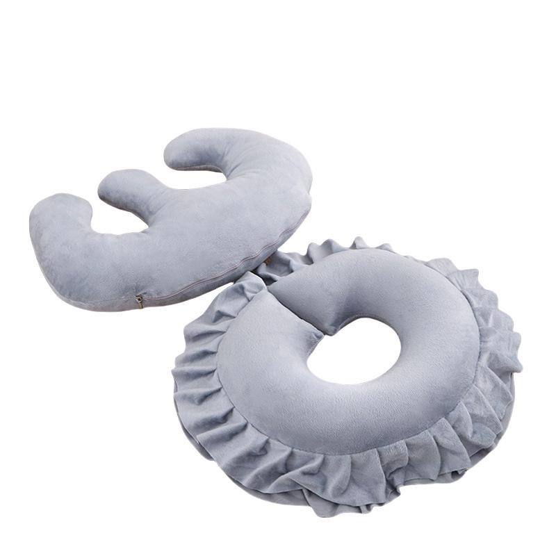 Latexový polštář ve tvaru U pro kosmetický salon: Odnímatelná, Pratelná Opěrka hlavy a Podložka na obličej pro masážní lůžko