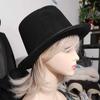 Festtillbehör 1 st Halloween-rekvisita Fedora-hatt Cosplay Bowlerhatt Hög hatt Framförd hatt Trollkarlshatt Retro Keps