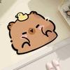 Kapibara bathroom floor mat, toilet door absorbent floor mat, toilet non-slip diatom mud toilet floor mat