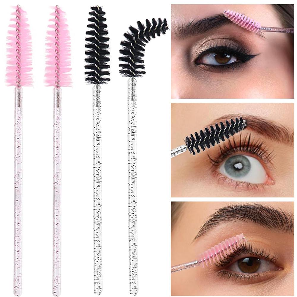 500/1000pcs Eyelash Brush Applicator Wholesale Lash Mascara Wands Brushes For Eyelash Extension Eyebrow Spoolies Beauty Tools