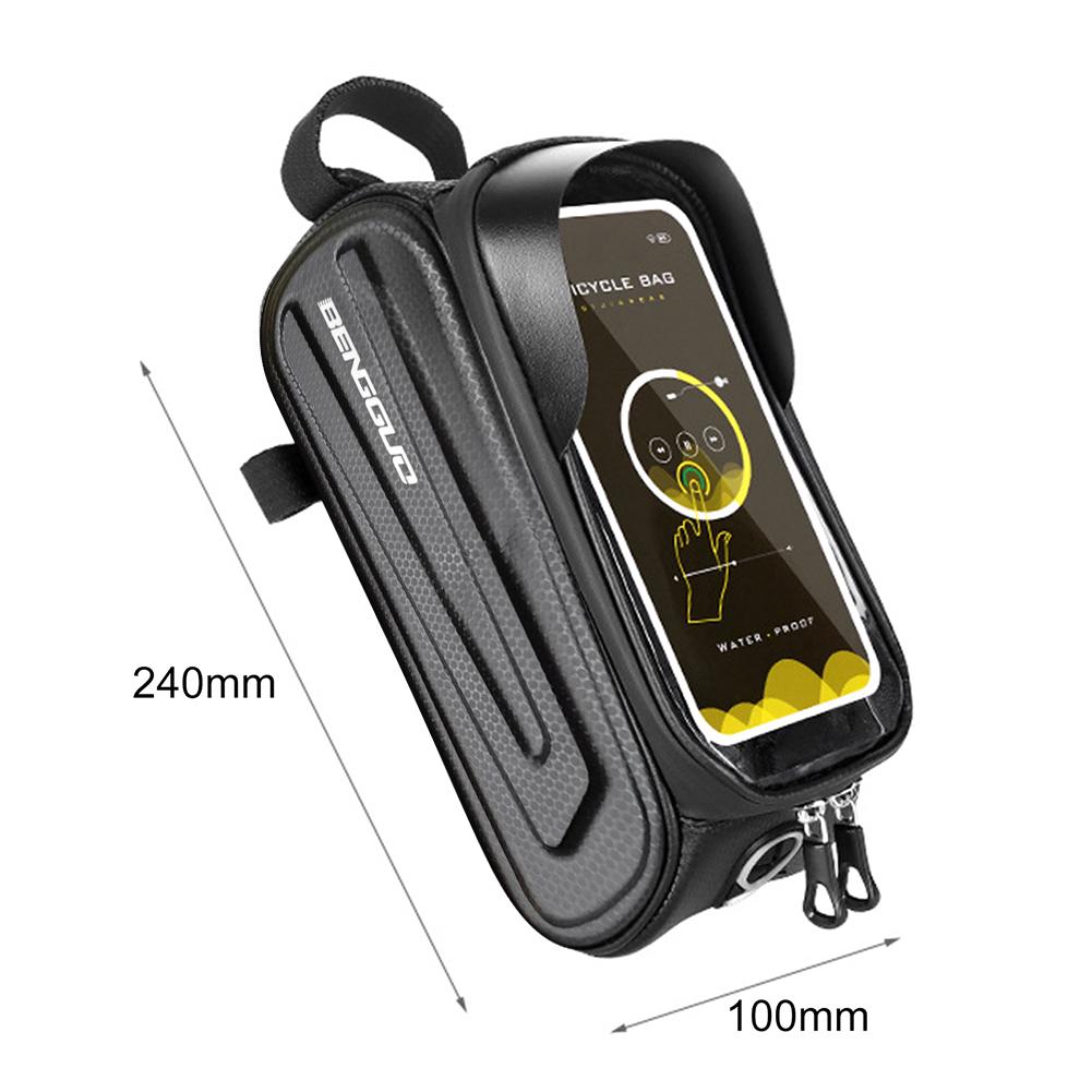 Dotyková brašna na kolo Příslušenství pro jízdní kola Brašna na přední rám kola Dotyková brašna na kolo Brašna na telefon na kolo Vhodné pro 7palcové telefony
