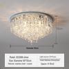 Modern Crystal Ceiling Lamp - Warm, Romantic, Simple, Atmospheric Design for Bedroom and Living Room