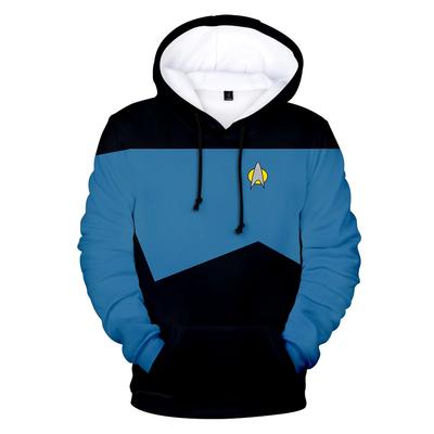 Sıcak Film Star Trek 3D Kapşonlu Sweatshirtler Moda Uzun Kollu Giysiler Star Trek cosplay kapşonlu üstler Büyük Beden Erkek/Kadın sokak giyim