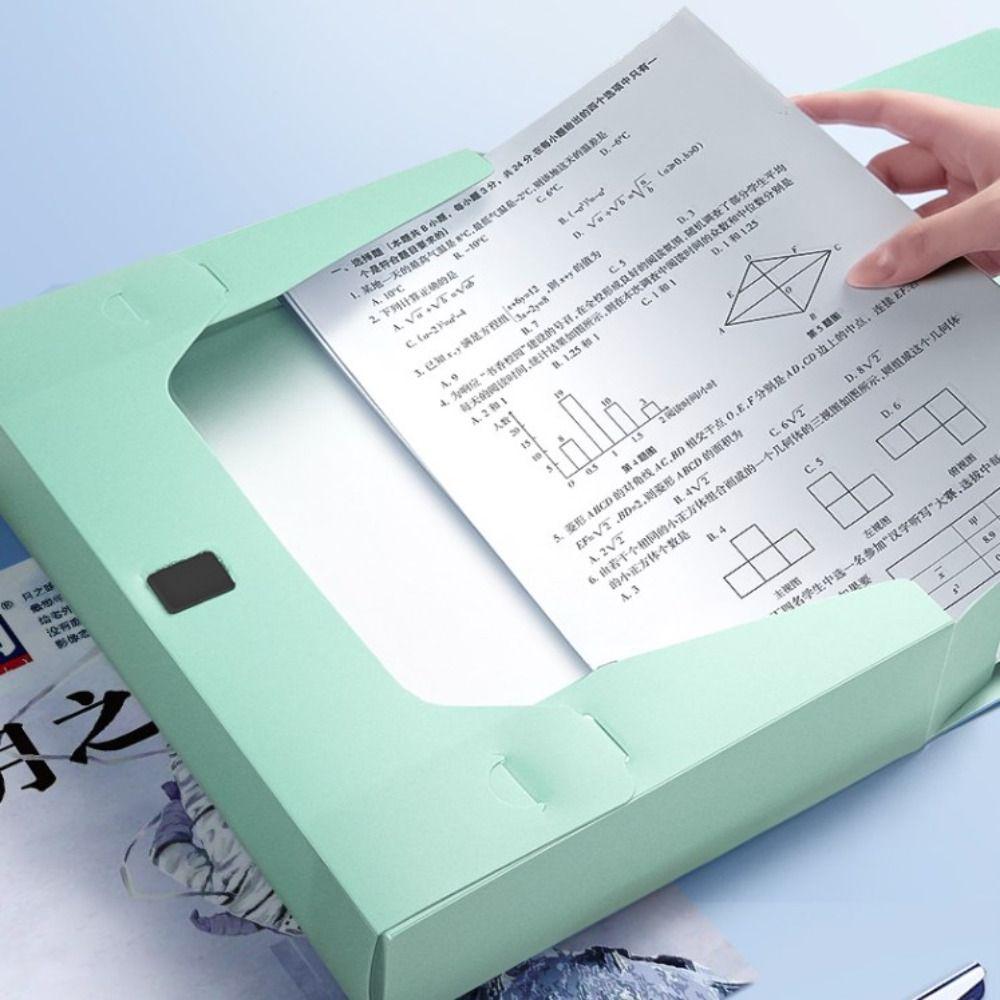 Dustproof Paper Storage Box Thickened Document Case Simple A4 File Folder  Projects