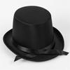 Vintage British Gentleman Hat Black Top Jazz Performance Magic Kids Stage Costume Fashion Tall