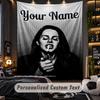 Personalisierte Wandtapisserie, Lana Del Rey Individuell Bedruckter Name, Stoff-Wandkunst für Innenraum-Hintergrund