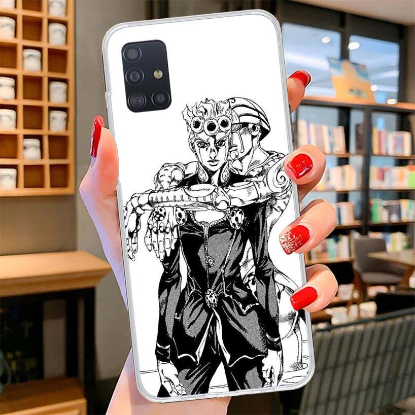 JoJo Bizarre Adventure Cover Phone Case For Samsung Galaxy A12 A22 A32 A52 A72 A02S Phone Case Note 20 Ultra 10 S10 Plus A51 A71