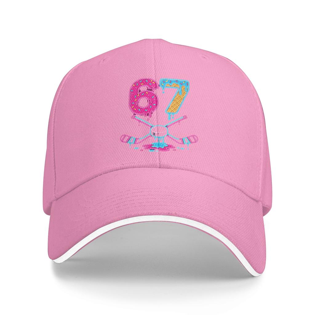 Hockey Six Seven Ice Cream Drip Sun Baseball Cap Summer Vintage Trucker Hat For Men Adult Hiking Fishing Baseball Caps