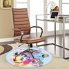 1pc My Little Pony Round Carpet  Anime Cartoon Design, Office Chair Mat, NonSlip Rug for Home Decor, Seasonal Gift, Office, Living Room