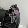 Gothic Inspire Keychain Crosses Butterfly Charm Zinc Alloy Materials Portable Ideal for Everyday Use