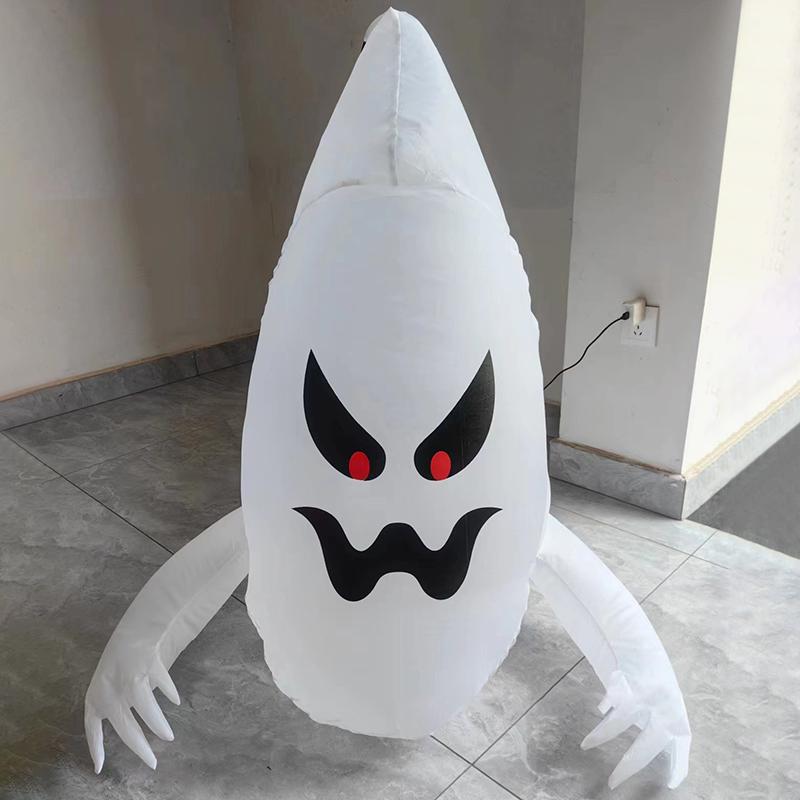 Inflatable Ghost Coming Out Of Window Blow Up Halloween Horror Party Decor Courtyard Yard Garden Lawn Ornament