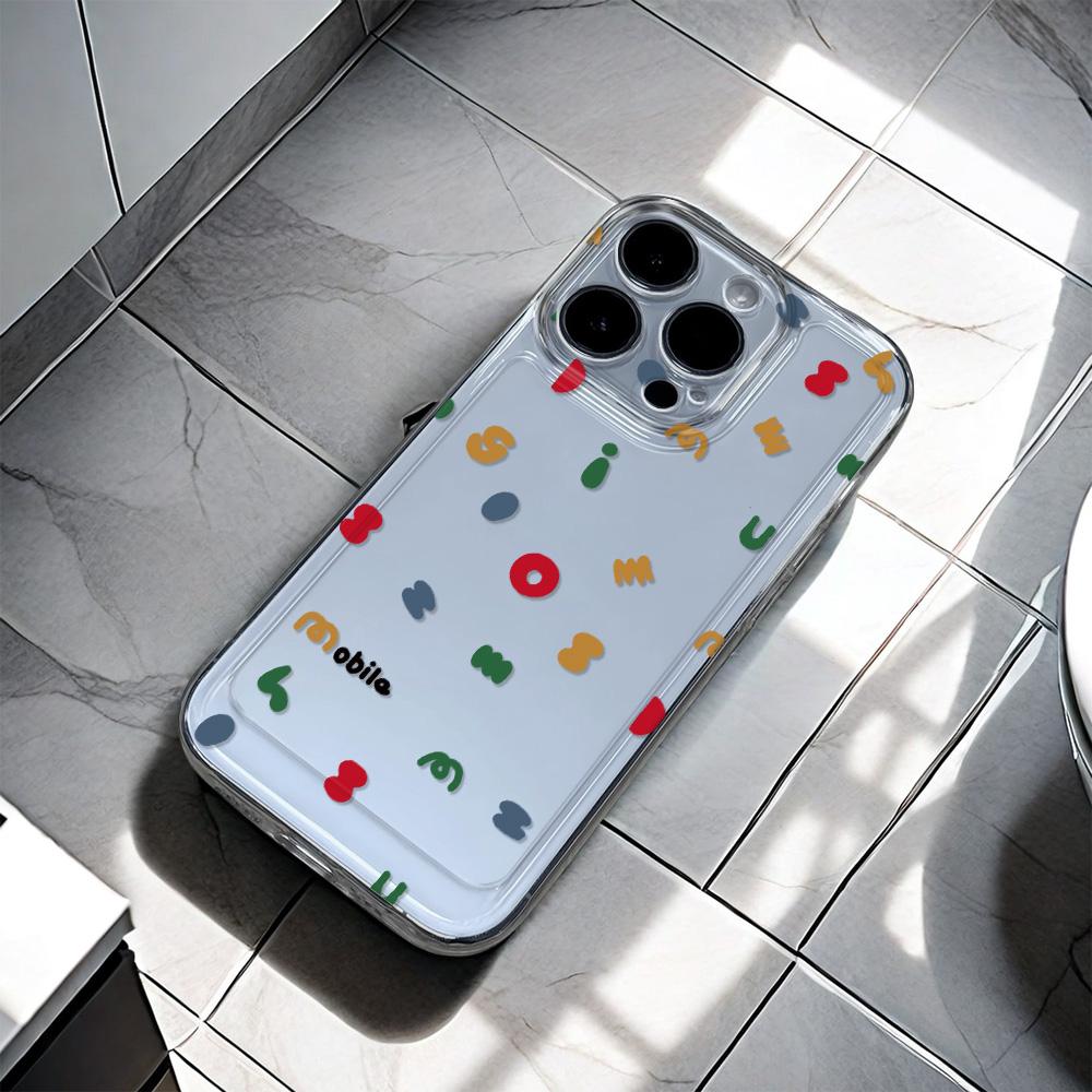 Panda English Luxury Soft Phone Case For iPhone 15 14 13 12 11 Pro Max X XS Max XR 7 8 Plus SE 2020 Case Cover Funda Coque