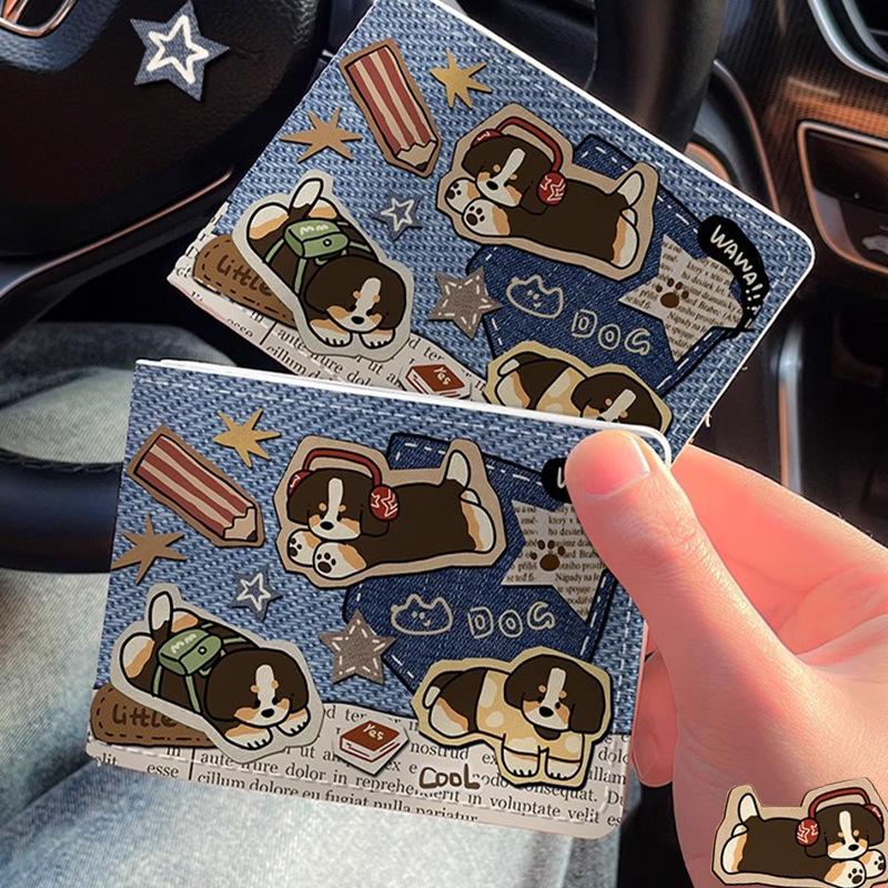 Bernese Mountain Dog Driver's License Cover: Multifunctional Card Holder & Vehicle Registration Case