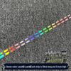 Reflective Dashed Line Sticker for Cars & Motorcycles - Waterproof Decal