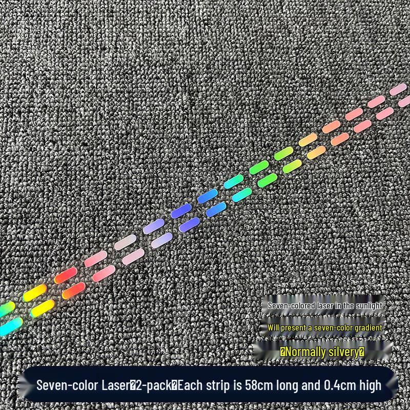 Reflective Dashed Line Sticker for Cars & Motorcycles - Waterproof Decal
