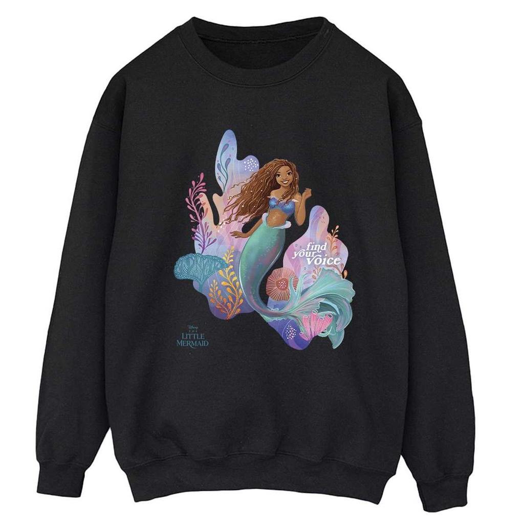 The Little Mermaid Womens/Ladies Find Your Voice Movie Sweatshirt